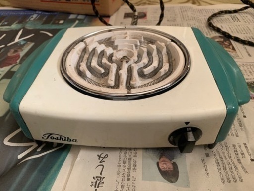 【レトロ】東芝　電気コンロ/昭和44年以前