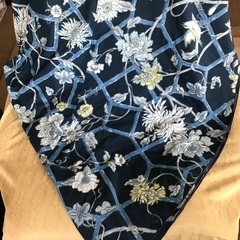 ## 藍染のテーブルクロス　円形