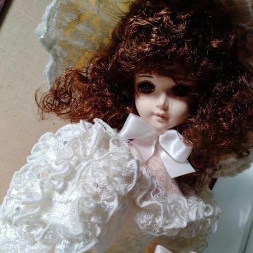 【L1】SUKIYO DOLL リボン アンティーク フランス人形