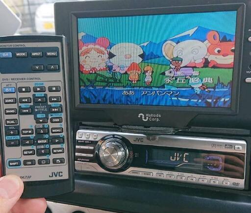 車載用DVDプレーヤー、モニター付き