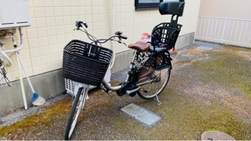 ほぼ新品 26型 子乗せ付き Panasonic 電動自転車 16A