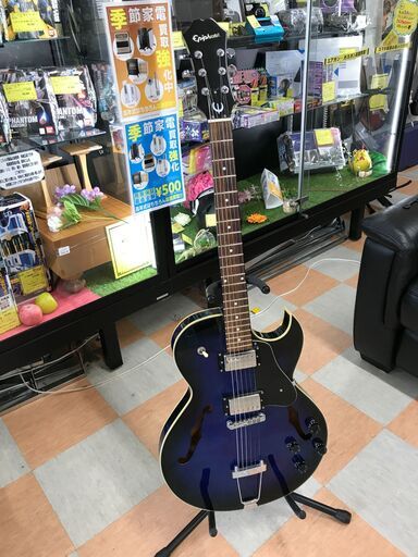 セミアコ epiphone ES-135 blue burst　2006年製 ※現状販売品
