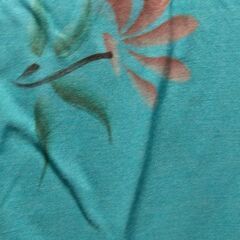 マレーシア製　パレオ　花柄&刺繍　ブルーの画像