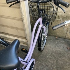 ラベンダー色自転車