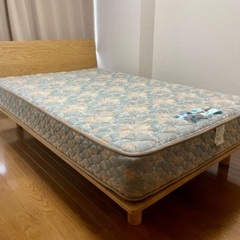 ■美品■無印良品 x フランスベッド■ セミダブルベッド マットレス