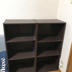 ニトリ　カラーボックス3段　2個セットの画像