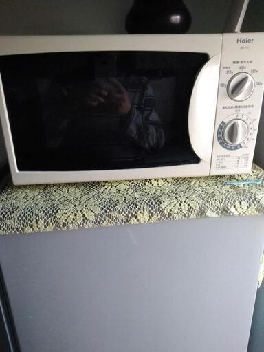 電子レンジと冷蔵庫セット