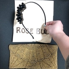 ROSE BUD カチューシャ、クラッチセット