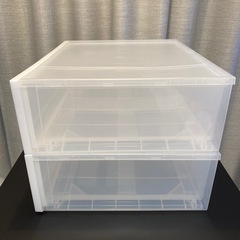 無印良品ポリプロピレン収納ケース2個の画像