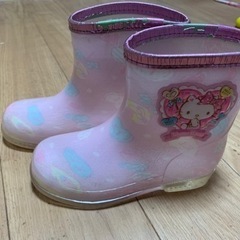 ハローキティ　レインコート110cm   長靴17cm