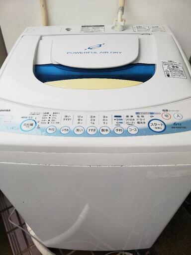 【配送設置補償サービスも有】 東芝洗濯機6kg 動作確認\u0026クリーニング済