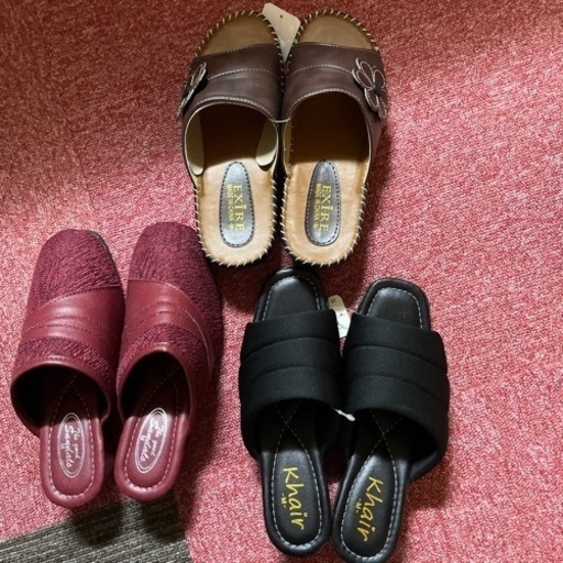 レディースサンダル　M size 新品3足