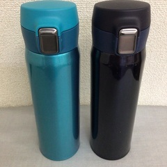 【美品】ニトリ超軽量ワンタッチボトル エアライト 365ml グ...