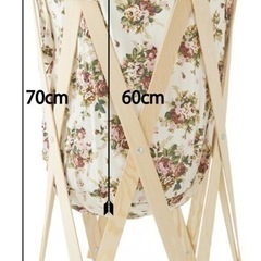 在庫一掃セール！花柄バスケット　新品未使用！の画像