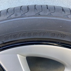 ★取引中です★【17インチ】プリウス純正ツーリングホイール4本セット　タイヤREGNOですの画像