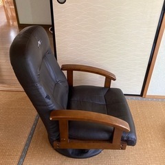回転&リクライニング椅子の画像