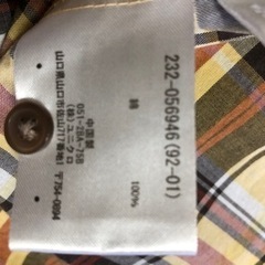 UNIQLO チェックシャツ　ほぼ未使用の画像