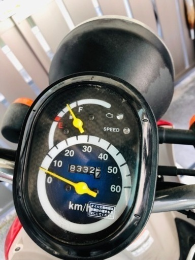 ホンダ・トゥデイ　赤色　メット付き　早い者勝ちです。
