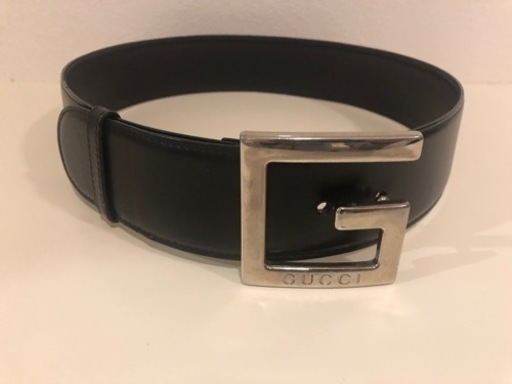 【GUCCI】Gロゴバックルベルト　レア！太幅5cm