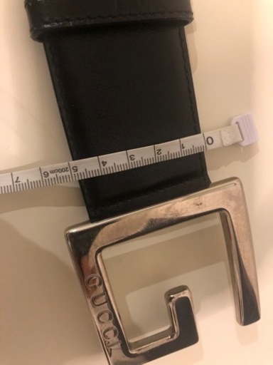 【GUCCI】Gロゴバックルベルト　レア！太幅5cm