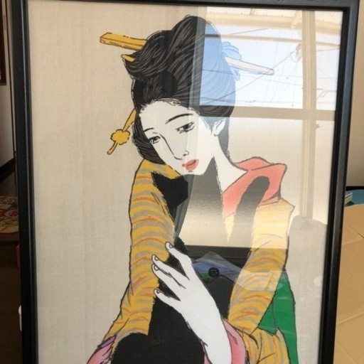 竹久夢二　タオル美術館　タオル絵画