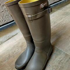 AIGLE☆フランス製レインブーツ　長靴　37サイズ　ブラウン　...