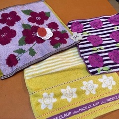 ハンカチ　タオル生地