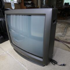 ブラウン管テレビ シルバー 2リモコン付き ブラウン管テレビ シルバー 2リモコン付き ブラウン管テレビ シルバー