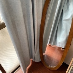 アンティーク楕円形姿鏡