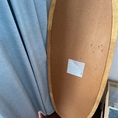 アンティーク楕円形姿鏡の画像