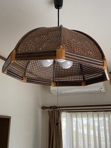 【決まりました】ラタン 藤 照明器具