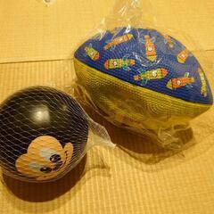 新品未開封☆子供ボール、ラグビーボールの画像