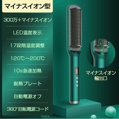 【新品未使用】 ヘアアイロン ストレートアイロン ストパー 両用 ヘア アイロン 温度調節 怠け者巻き 天然パーマ カーリーヘアの画像