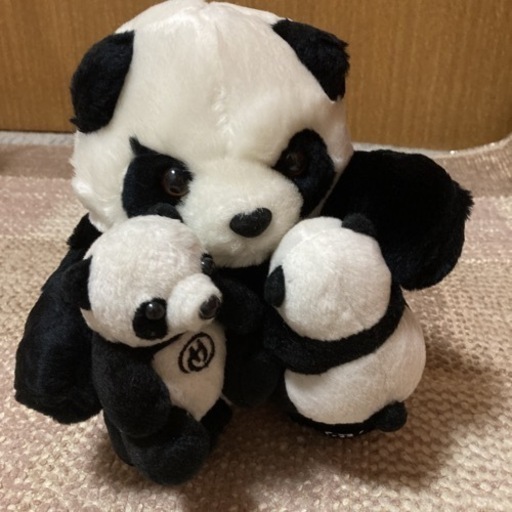 新品　◆親子パンダ　双子のパンダと親パンダセット