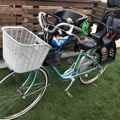 （取り引き決定）自転車　チャイルドシート前後セット　※バラ売り可
