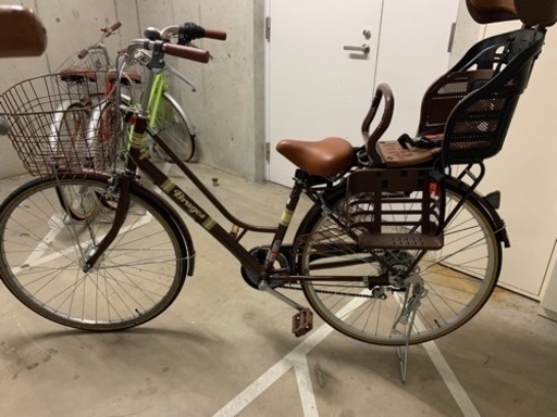 子供シート付き自転車