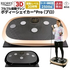 【楽天ランキング1位入賞】RIORES ボディーシェイカー Pro ｜ 振動マシン 3D ダイエット チェア 振動レベル30段階 振動1分間2500回 ダイエット エクササイズ 簡単 乗るだけ 静音　ぶるぶる　マシーン　 検　ダイエット　プロテイン　ジム　運動　エクササイズ　ホームジム　調整　 body shaker pro 振動　マシン　の画像