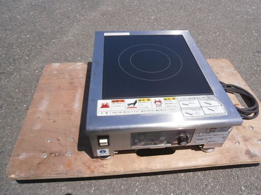 ☆中古品 ニチワ IH調理器 卓上IHコンロ MIR-2.5NT 2019年7月 単相200V 動作問題なし☆