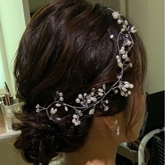 ウェディング　ヘアアクセサリの画像