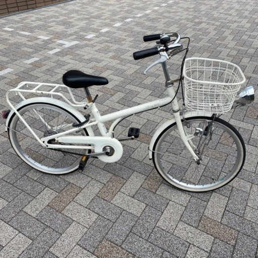 自転車　20インチ(子供用)　ホワイト