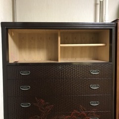 鎌倉彫 箪笥 タンス の画像
