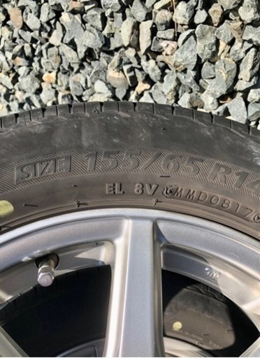 夏タイヤ・アルミホイール4本セット(155/65R14)