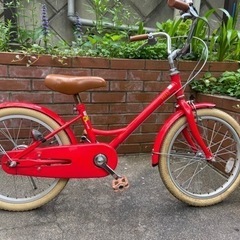 (取引中)子ども用自転車　18インチ 変速なし Norway MOSSの画像