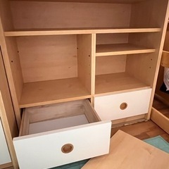 ロフトベッド・クローゼット・収納引出し付の画像