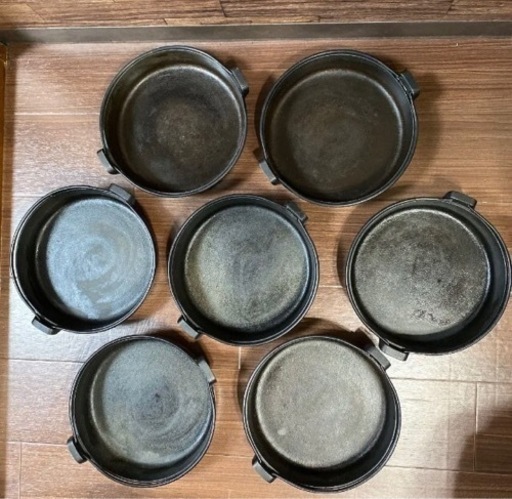岩鋳　すき焼き鍋　7個セット