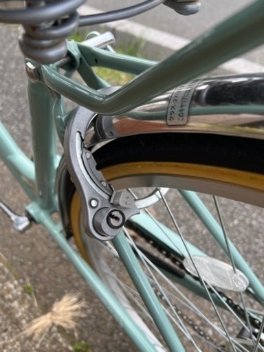 自転車 27型 6段ギア オートライト 受け渡し日限定