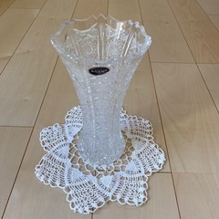 ボヘミアングラス　花瓶　新品未使用
