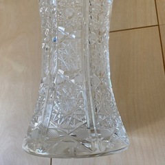 ボヘミアングラス　花瓶　新品未使用の画像