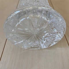 ボヘミアングラス　花瓶　新品未使用の画像