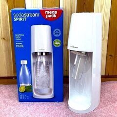 【 未使用品 】SodaStream ソーダストリーム　SSM1066　炭酸水メーカー Spirit 　ホワイト　炭酸水　自宅で簡単♪